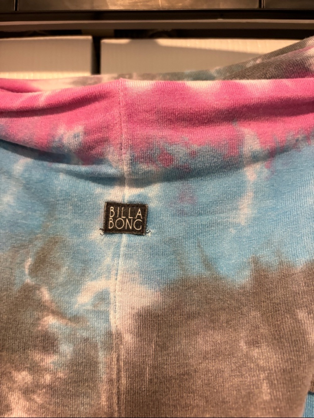 Billabong Tie-Dye Maxi Skirt in Pink, Blue & Gray - Picture 3 of 4
